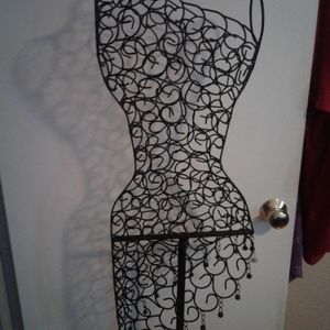 Wrought iron decorative dress form